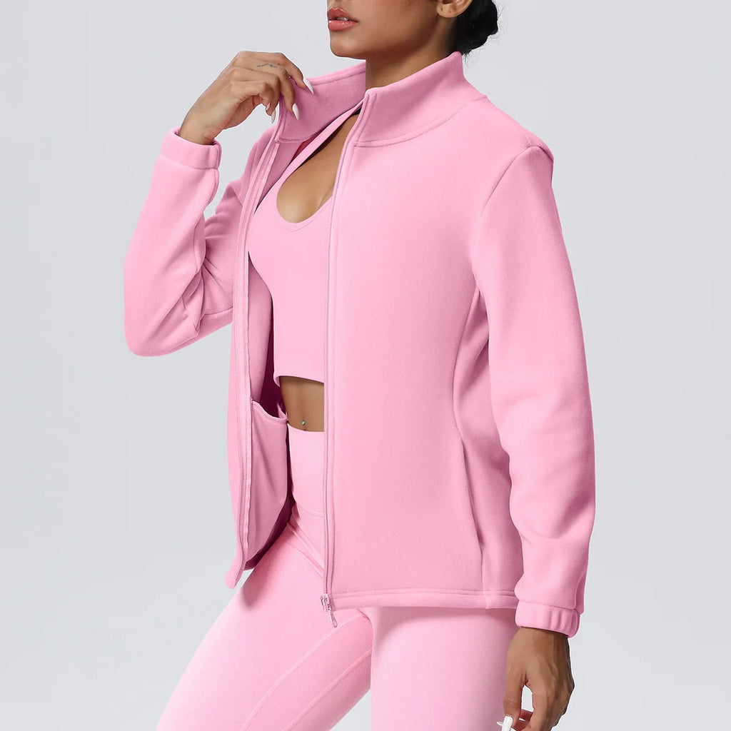 Women's Fitness Long Sleeve Sport Jacket Workout Coat Gym Training Outdoor Recreation Yoga Sportswear
