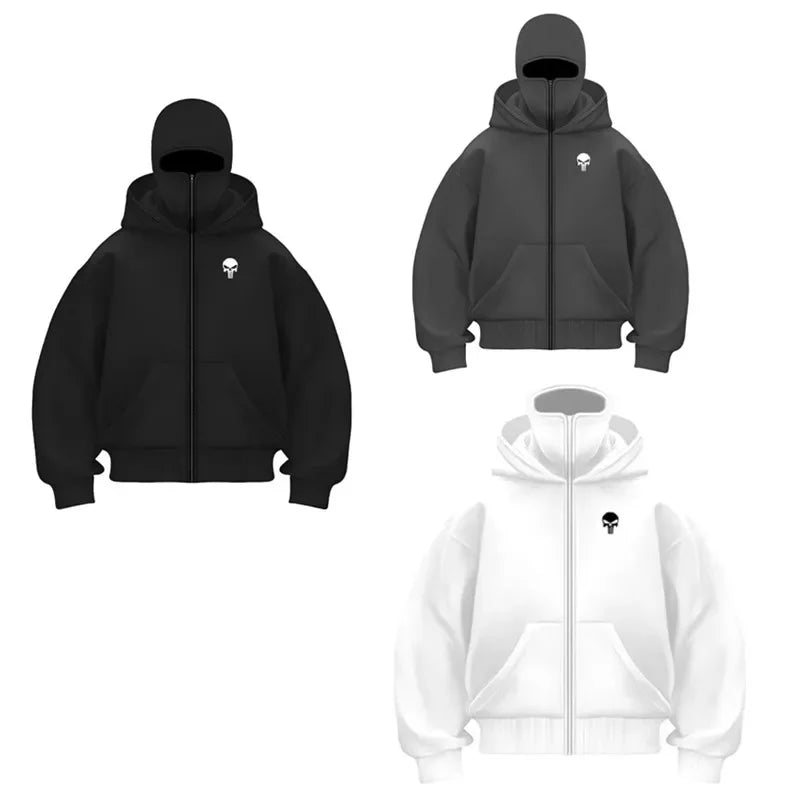 Unisex Double Hooded Fleece