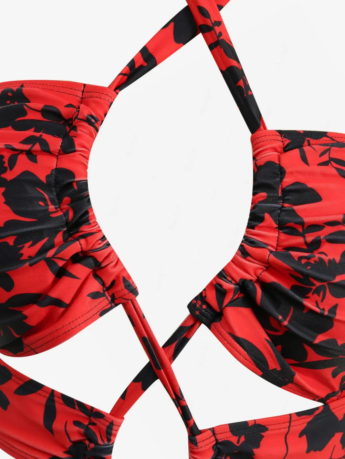 Red & Black Floral