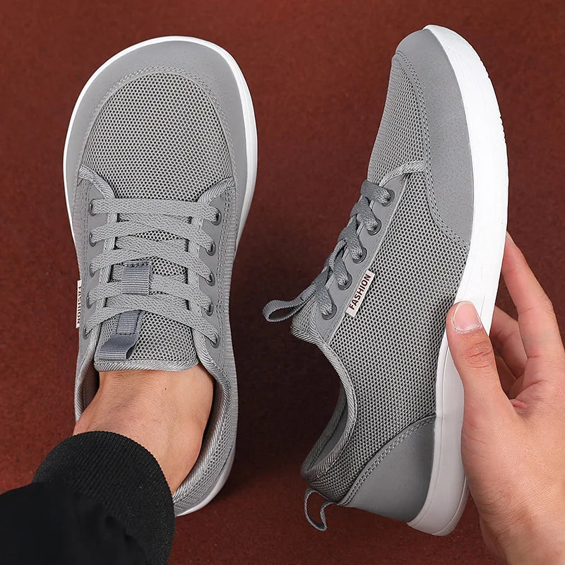 Men's Wide Barefoot Shoes New Fashion Outdoor Running Sneakers Minimalist Large Trendy Mesh Casual Walking Shoes Hot Selling