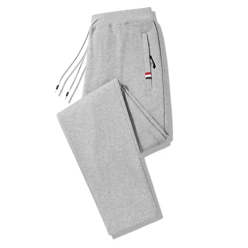 Spring Pants Men Fitness Sportswear Tracksuit Elastic Waist Sweatpants Cotton Trousers Loose Gym Jogger Track Pants Mens M- 8XL