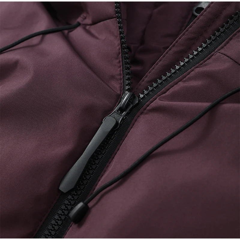 Belted Chic Hooded Cotton Coat Women Casual Full Sleeve Stand Collar Zipper Short Skiwear 2026 Lady Winter Sport Puffer Jacket