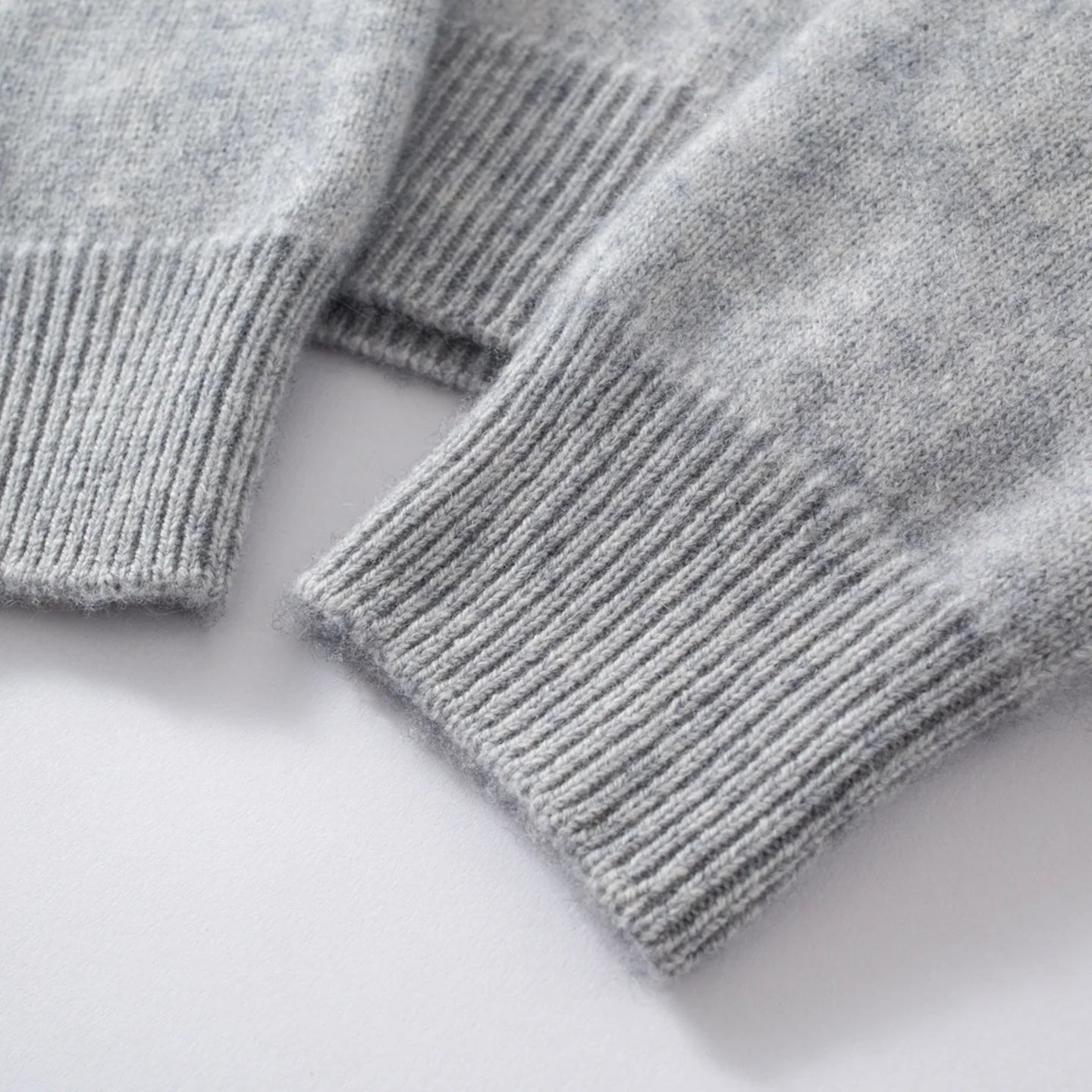 ZOCEPT Natural Cashmere Mock Neck Pullover Men Cashmere Sweater Soft Warm Jumpers Quality Casual Business Knitwear Basic Tops
