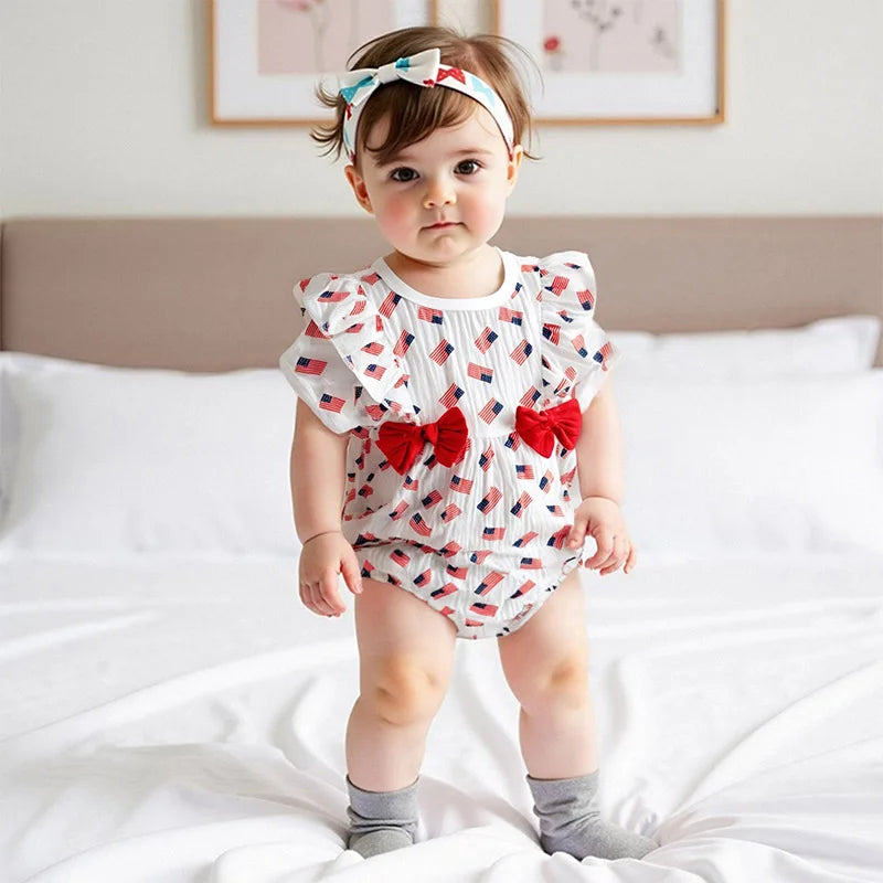 Toddler Girls Sleeveless Rompers