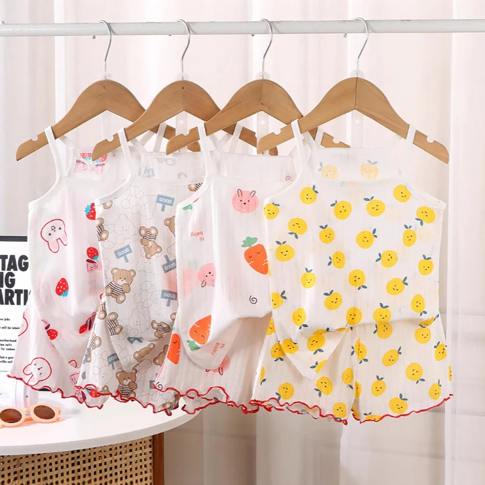 2025 Girl Ruffles Sleepwear