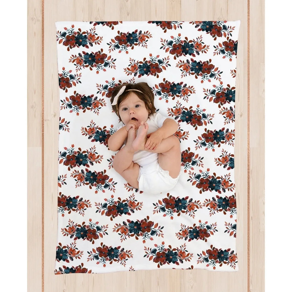 3pc Set Baby Swaddle Wrap for Newborns with Floral Headband