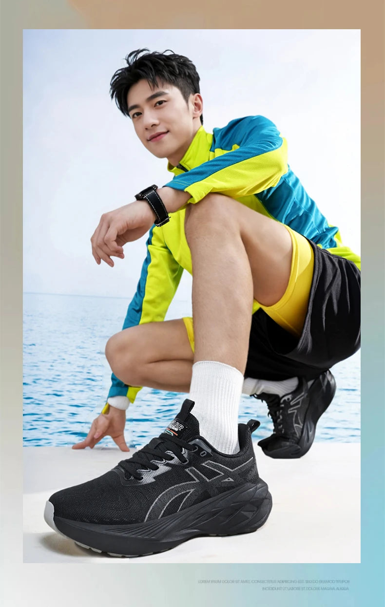 Running Shoes Training Specialty Marathon Men Sports Breathable Lightweight Comfortable Nonskid Leisure Sneakers