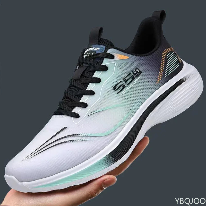 Spring Summer New Men's Casual Comfortable Shoes Simple Lace-Up Lightweight Men's Sneakers Fashionable Versatile Running Shoes