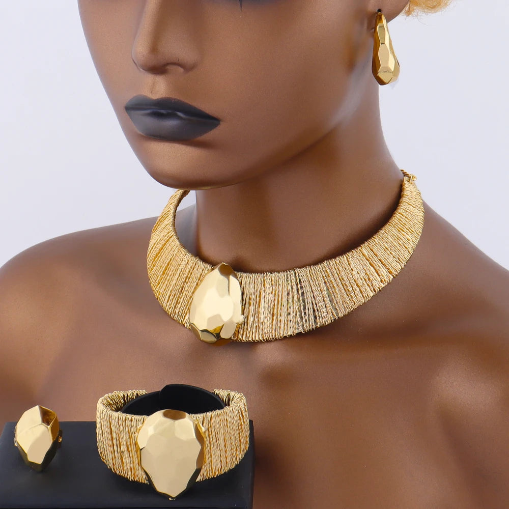 Luxury Shine Plated Jewelry Set