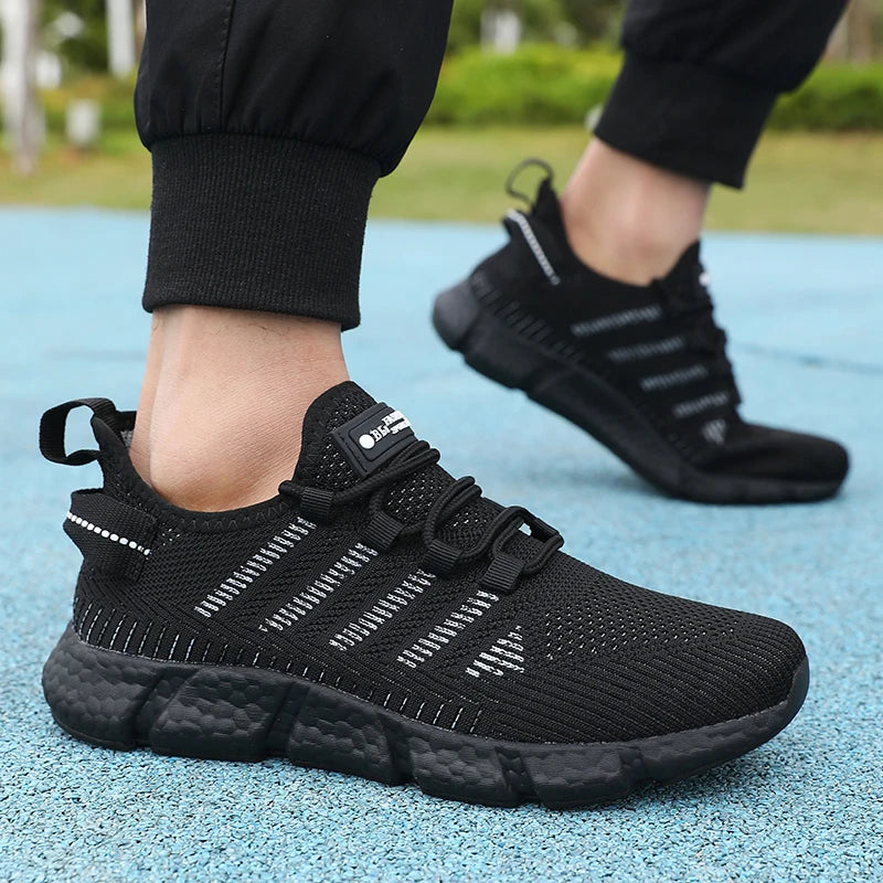 New Summer Soft Soled Running Shoes for Men - Mesh Breathable Casual Footwear
