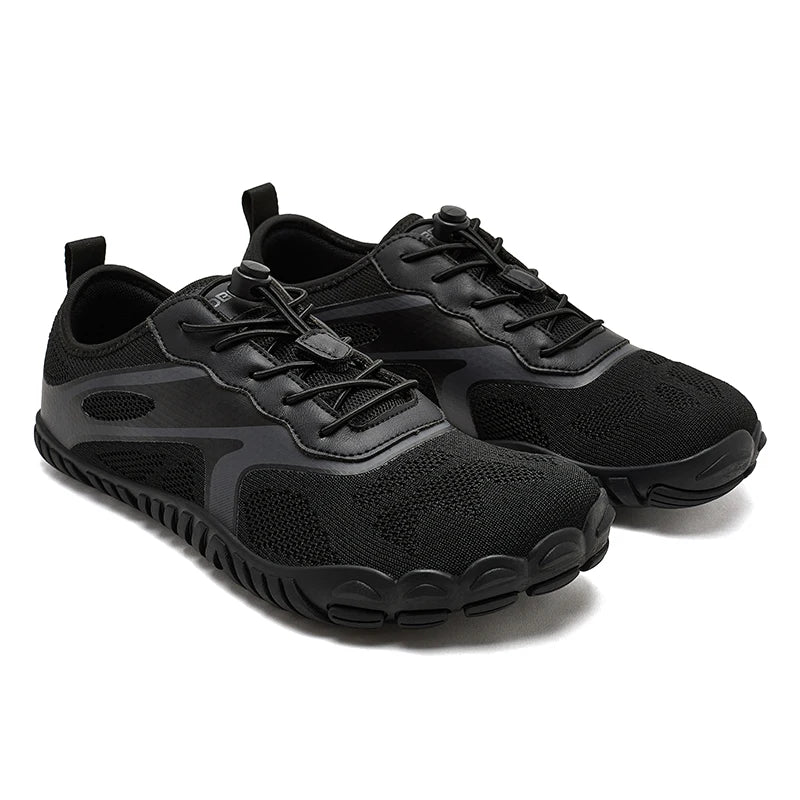 HOBIBEAR Men Women Barefoot Sneakers Wide Toe Elastic Band Beach Walking Shoes Mesh Breathable Running Sneakers