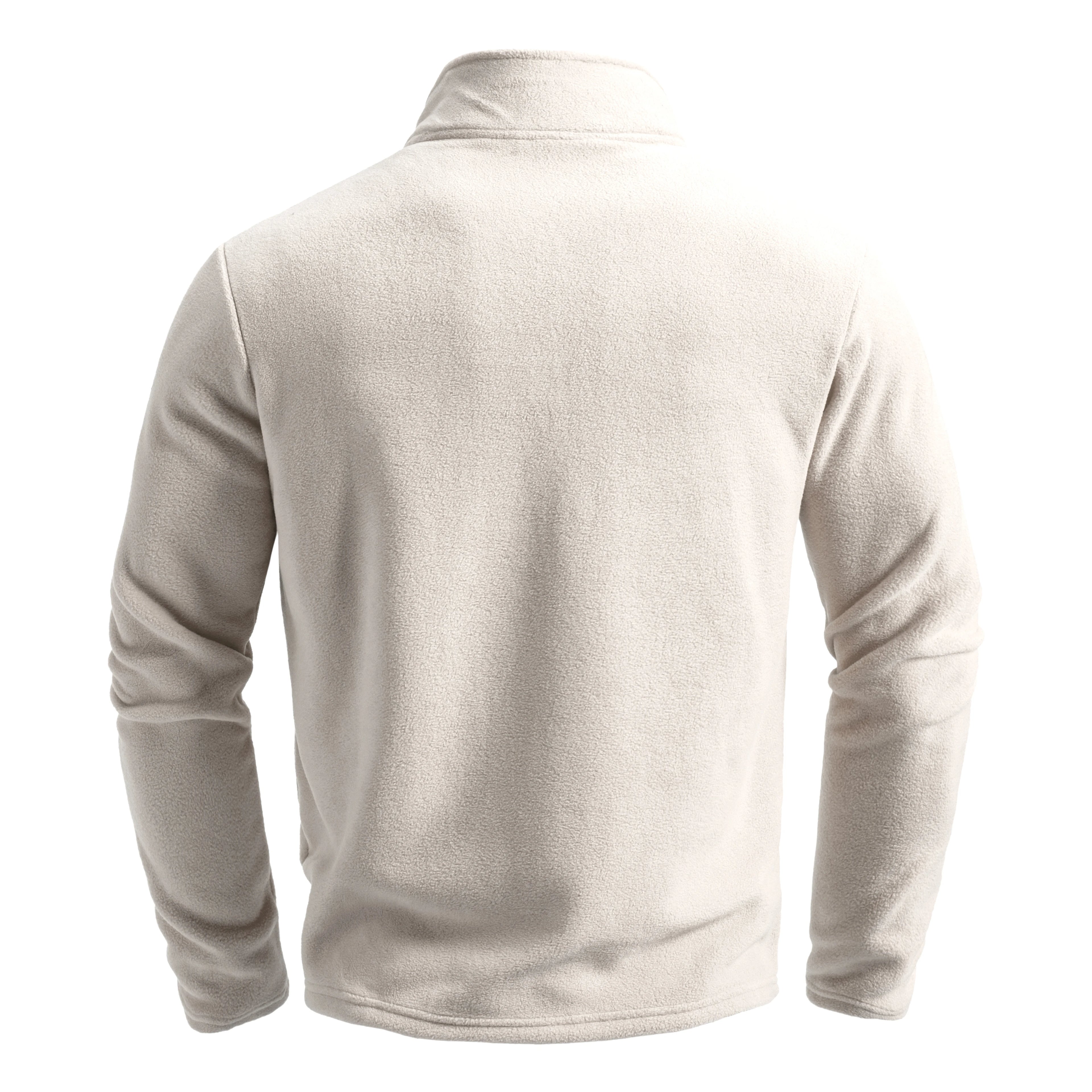 Men's Winter Outdoor Warm Fashion Pullover, Warm and Comfortable Half Zip Solid Color Cardigan for Men