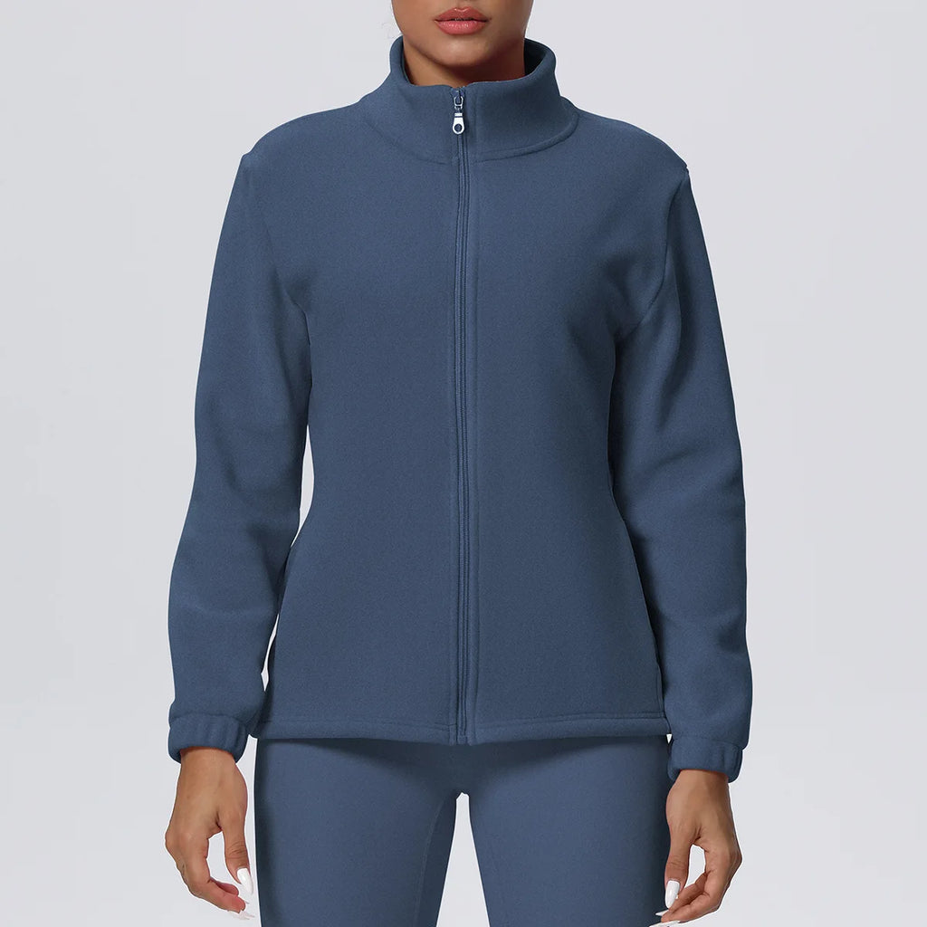 Women's Fitness Long Sleeve Sport Jacket Workout Coat Gym Training Outdoor Recreation Yoga Sportswear