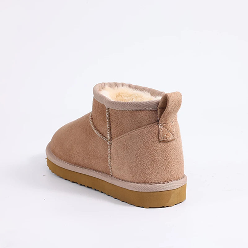 Litfun Women Winter Snow Boots Classic Fur Plush Ankle Snow Boots Brand Outdoor Antiskid Short Boot Warm Fuzzy Home Cotton Shoes
