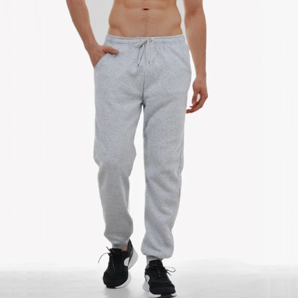 Men's Tracksuit Jogger Sweatpants - Spring Autumn Fleece Pants for Men - Gym Sports Clothing - Women's Loose Winter Trousers