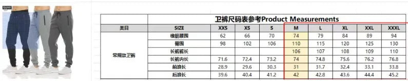 New Sweatpants with Side Zipper Pockets for Men - Joggers, Track Pants, Elastic Waist Sport Casual Baggy Fitness Gym Clothing