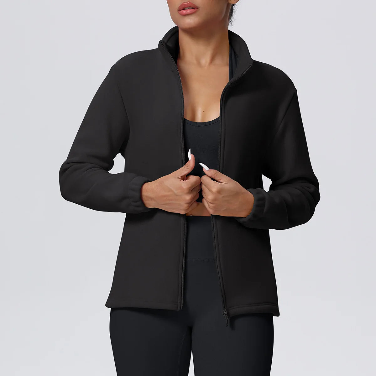 Women's Fitness Long Sleeve Sport Jacket Workout Coat Gym Training Outdoor Recreation Yoga Sportswear