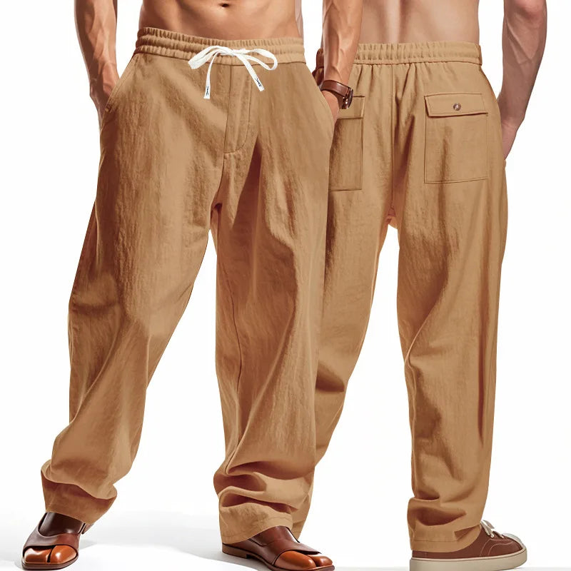 Linen Wide Leg Trousers — Summer Collection