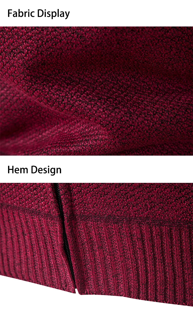 Men's Autumn and Winter New Stand-up Cardigan Sweater Trend Sweater Coat