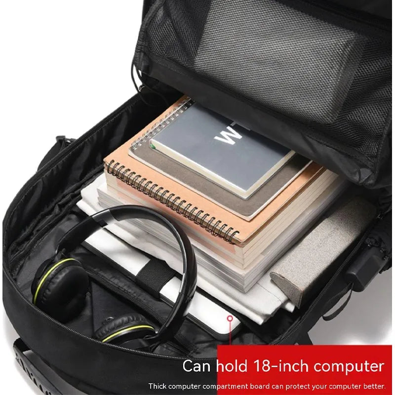 50L 80L Large Travel Backpack Men Separate Shoe Compartment Business