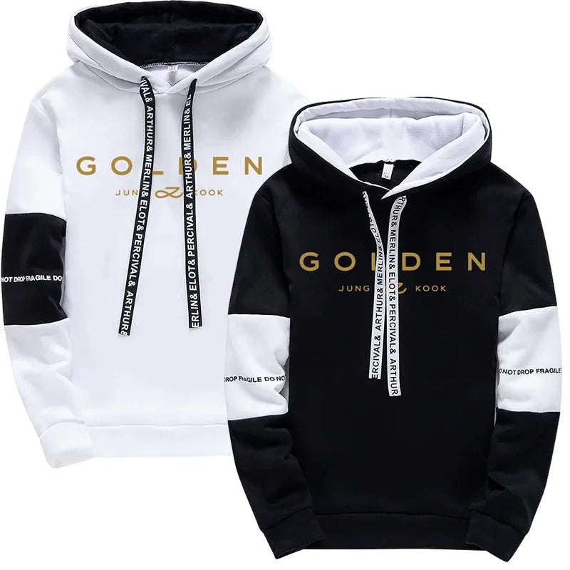 Jung Kook Fans Hoodie All Season Women's Daily Casual Sports Hooded Sweatshirts 2025 K-pop Hoody Streetwear Women's Clothes