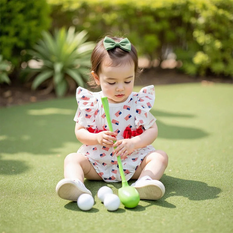 Toddler Girls Sleeveless Rompers