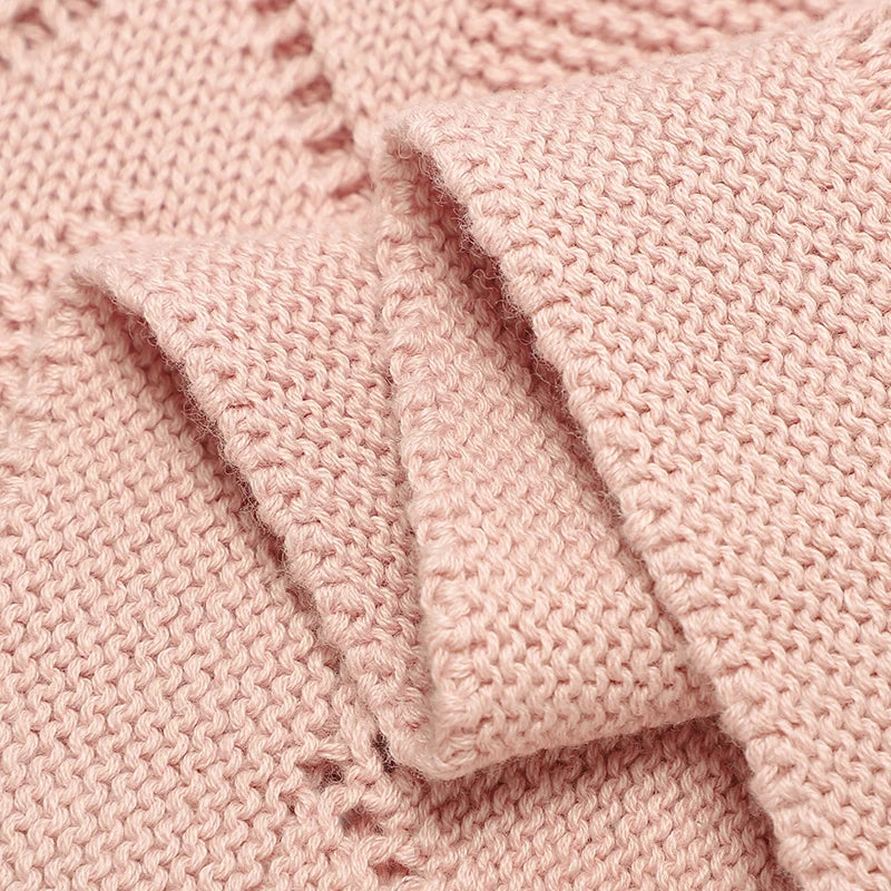 Knitted Breathable Baby Blankets - Newborn  Bedding Cover