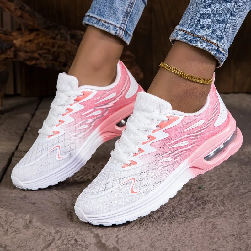 YRZL Women's Sneakers - Breathable Lightweight Running Shoes, Non-Slip Wear-Resistant Comfortable Walking Shoes