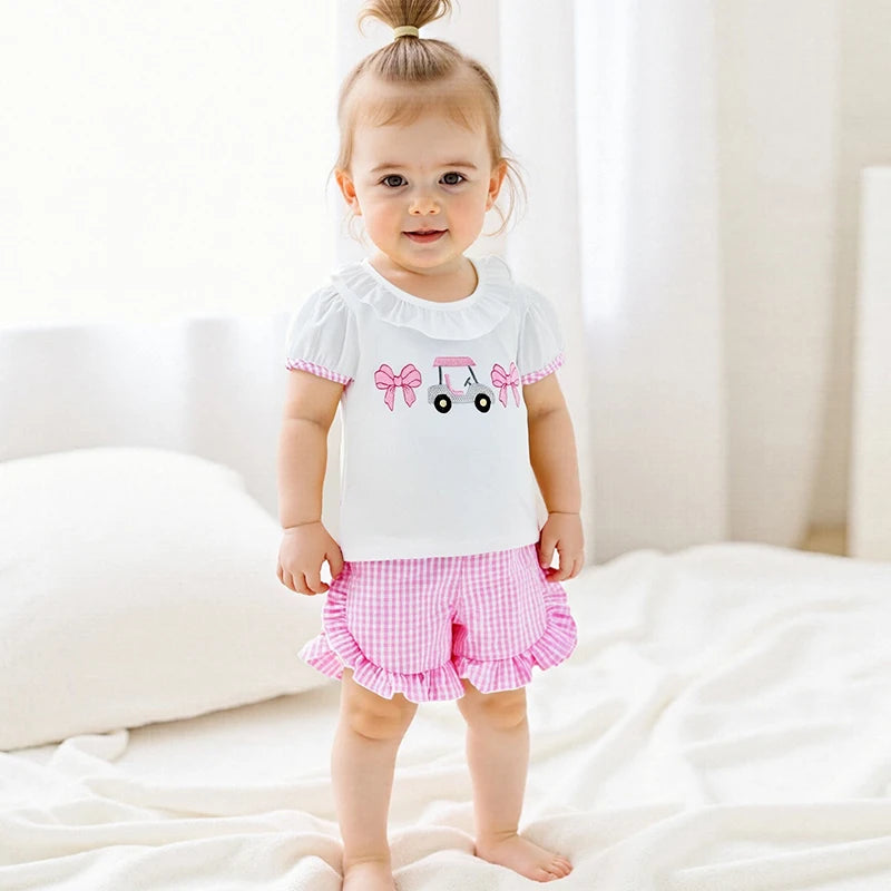 Adorable Infant Girl Tennis