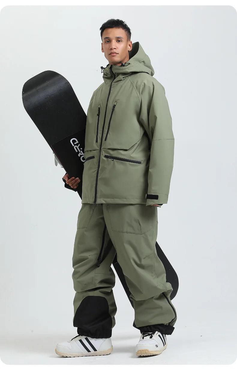 Gsou Snow Outdoor Sport New Winter Warm Men And Women's Snowboard Coats Waterproof Breathable Skiing Jacket Snowboard Wear