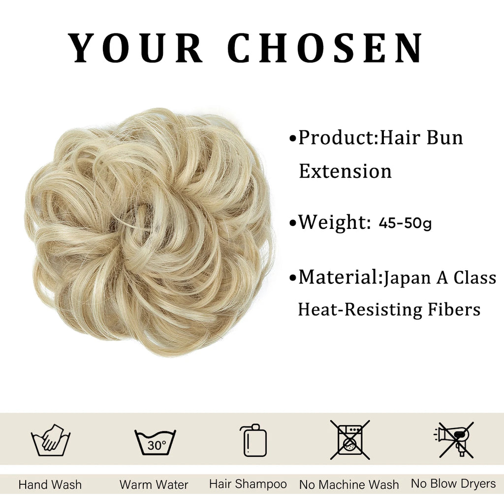 Synthetic Messy Hair Bun