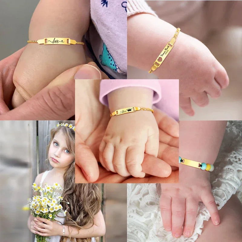 Personalize Baby Name Bracelets