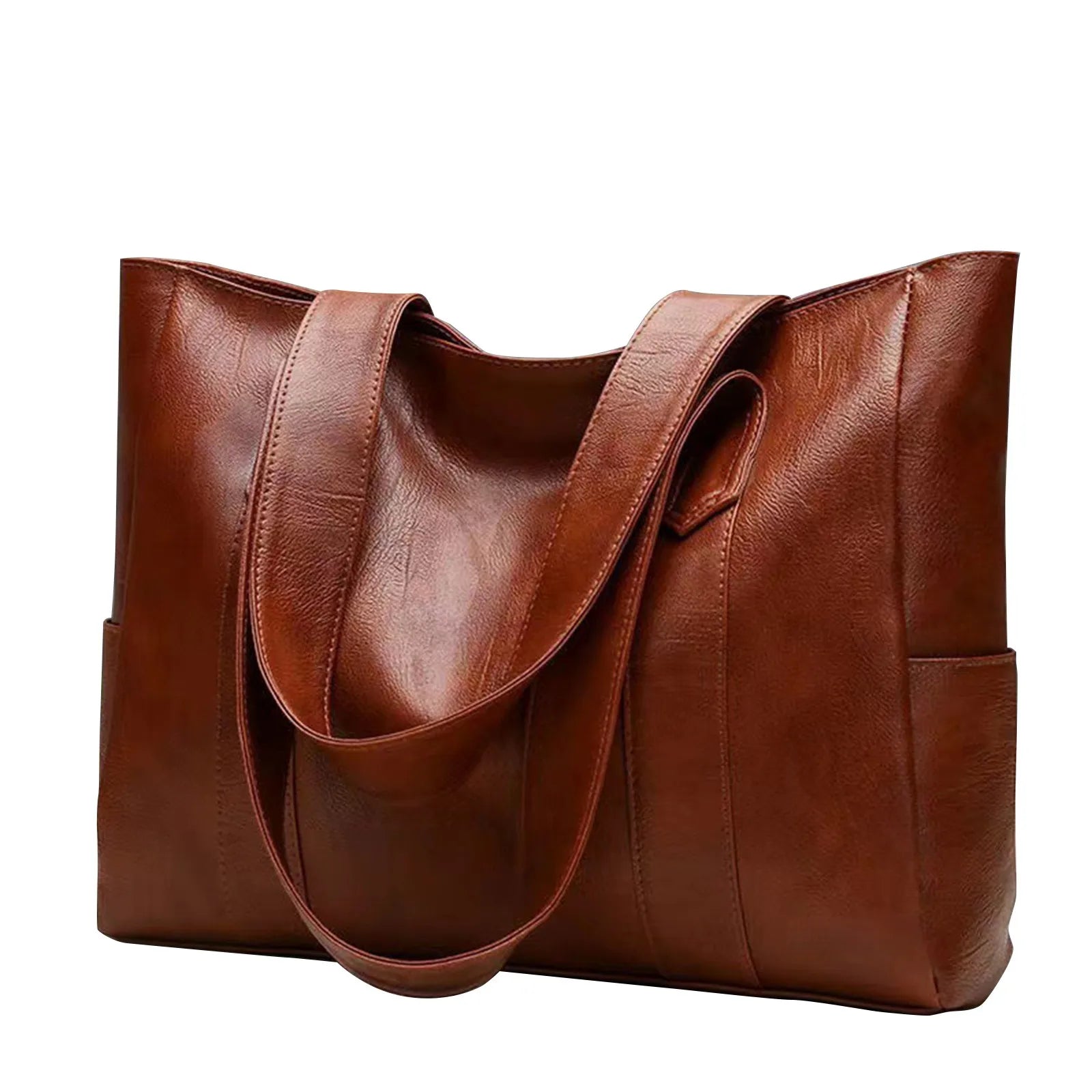 Big Soft Leather Bag Female 2025 New Tide Version Of Everything