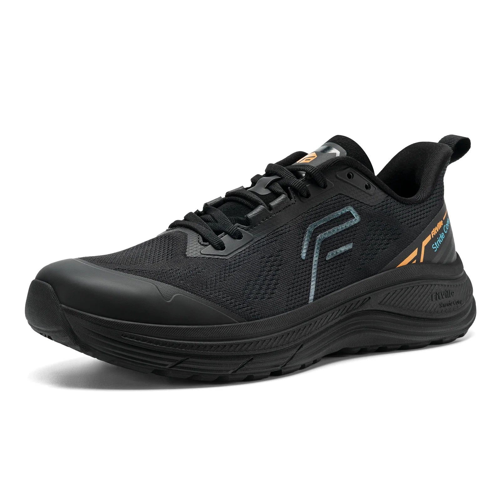 Fitville Men's Soft Running Shoes Wide Design Athletic Walking Trainers Lightweight Comfortable Sport Sneakers for Swollen Feet