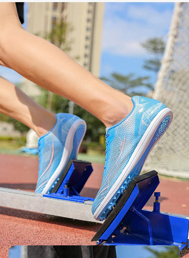 2025 New Couples Track and Field Shoes Non Slip Women Spikes Sneakers Breathable Men Running Shoes Comfortable Outdoor Sneakers