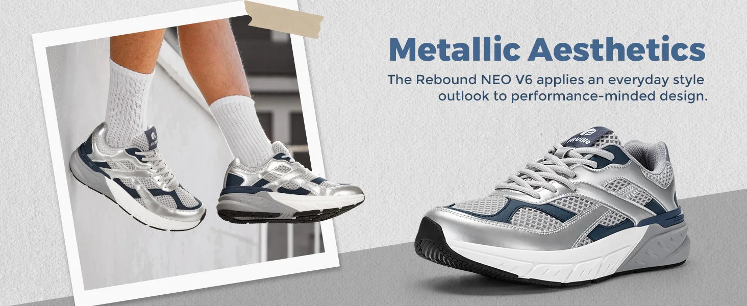 Fittington Men's Walking Shoes Extra Wide Comfort Sneakers Non Slip Trainers Man Shoes With Arch Support For Flat Feet Plantar