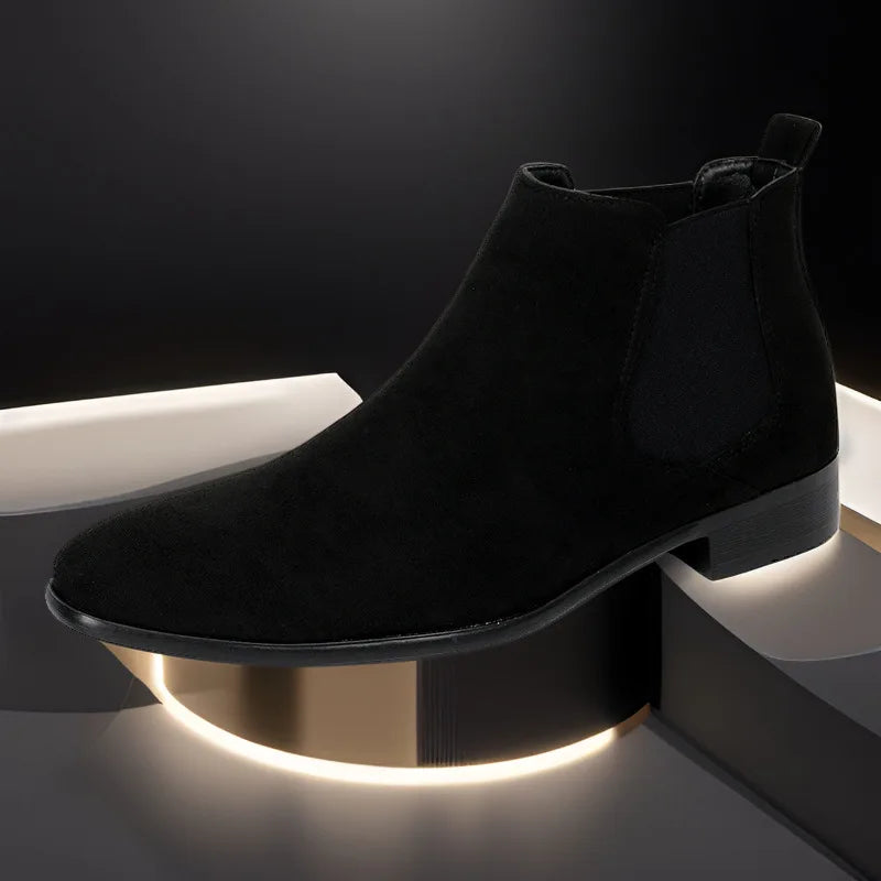 Autumn Winter Men's Chelsea Boots Fashion Men's Business Boots Plus Size 40-48
