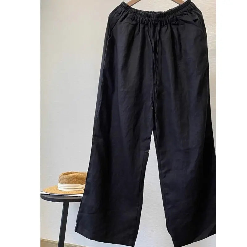 Men's Cotton Linen Pants - New Breathable Solid Color Trousers for Fitness and Streetwear (S-4XL)