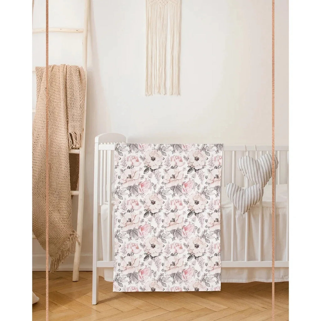 3pc Set Baby Swaddle Wrap for Newborns with Floral Headband