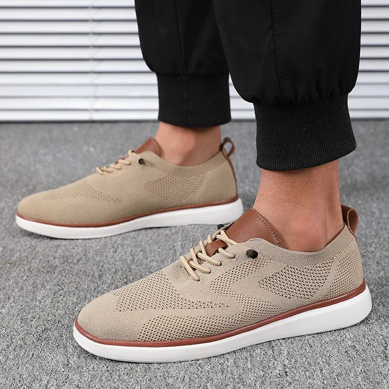 Men's Lightweight Knitted Shoes - Comfortable All Day Long with Excellent Fit for Walking, Daily Wear, and Hiking