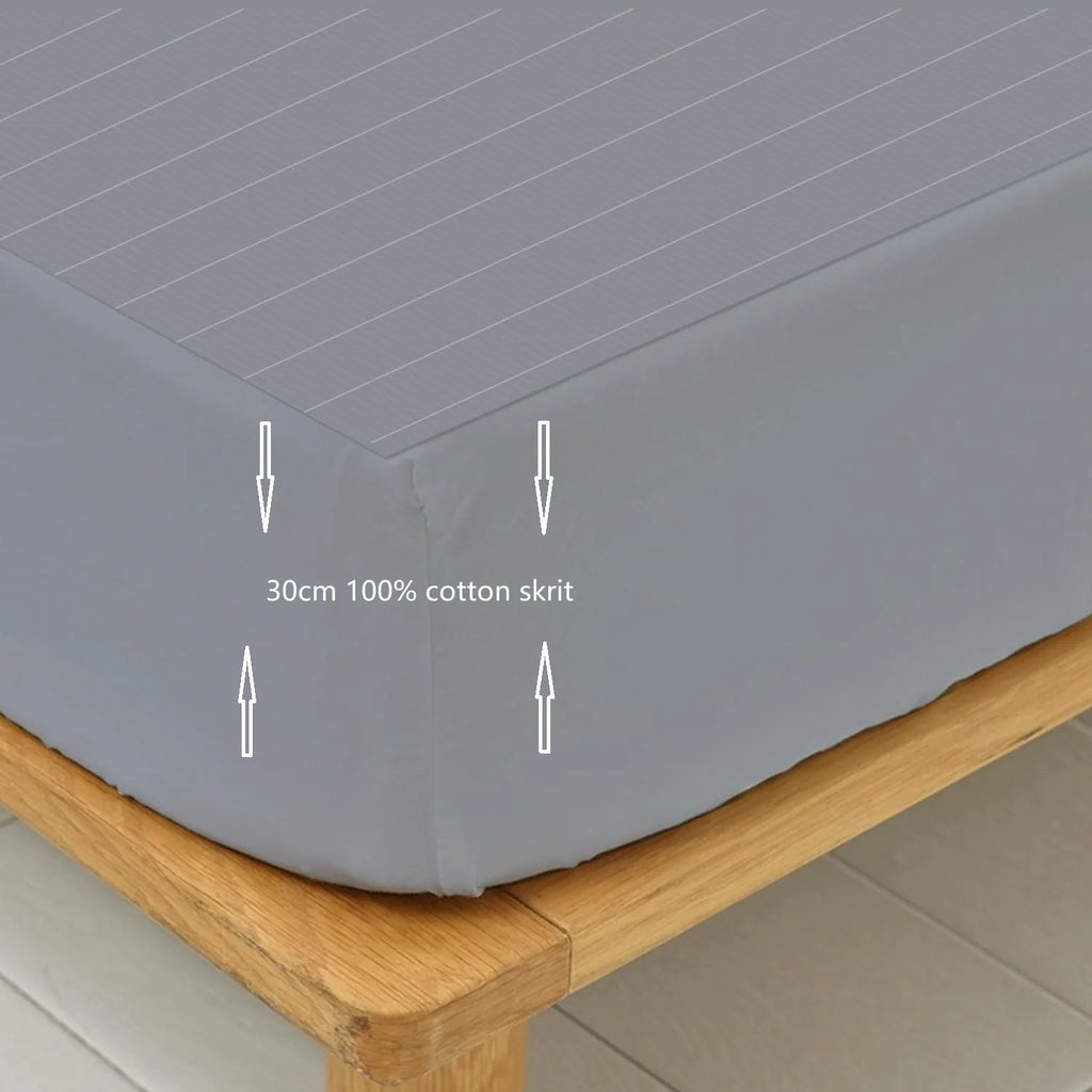160*200*30cm Fitted Sheet Organic Cotton Bed Sheet
