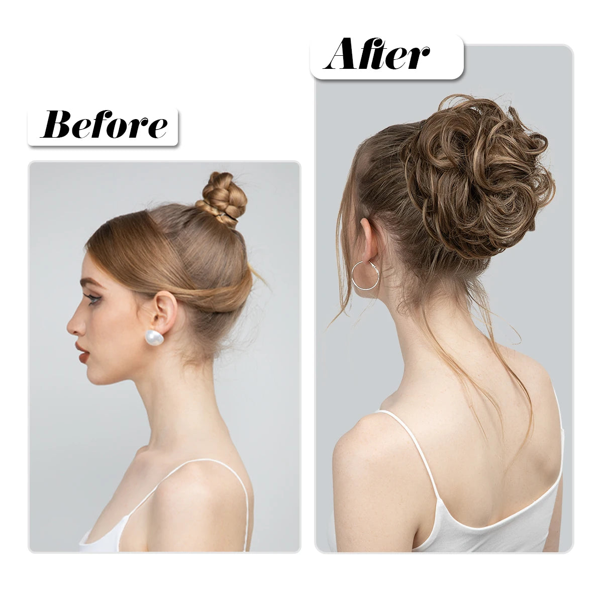 Synthetic Messy Hair Bun