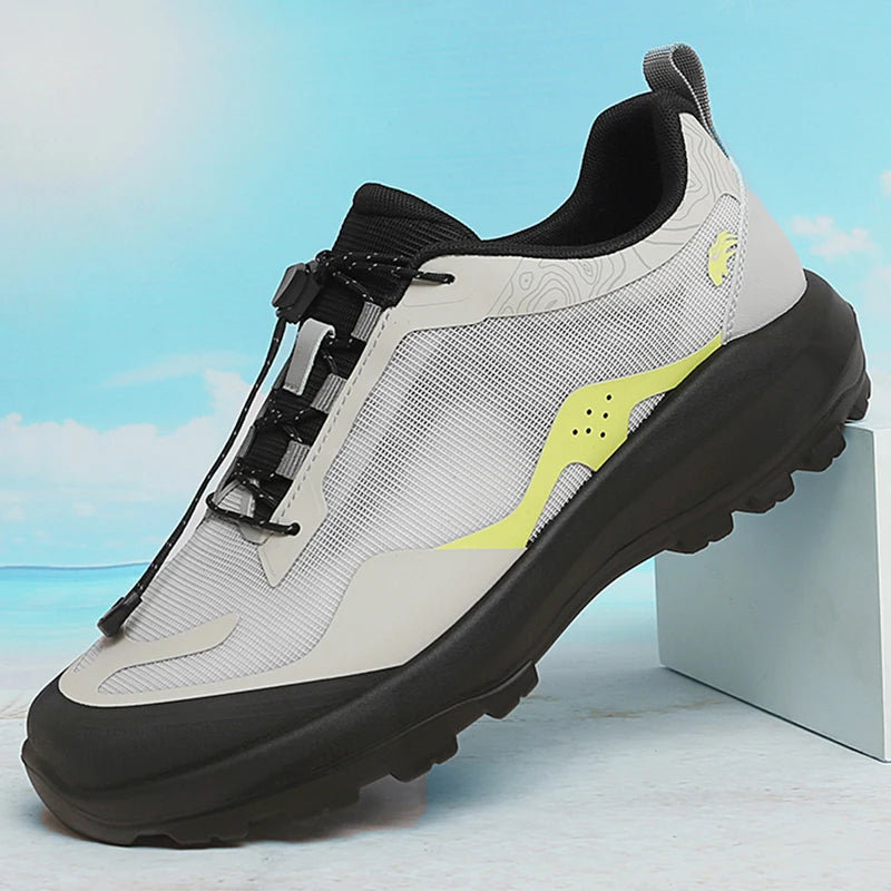 Men's Trekking Shoes Outdoor Camping Comfortable Anti-Slip Sports Shoes Mountain Walking Breathable Training Hiking Shoes for Men