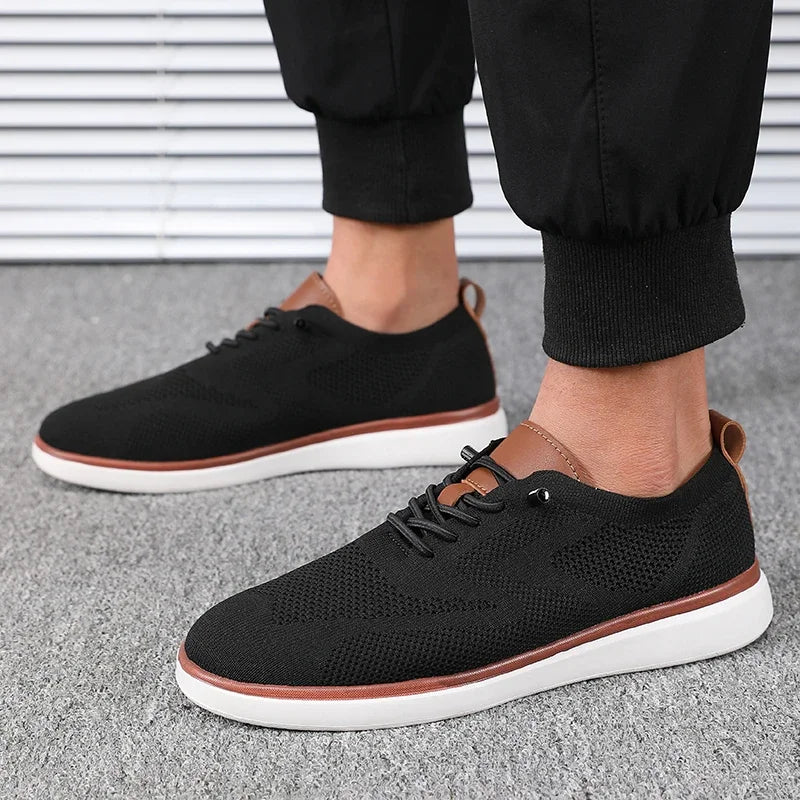 Men's Lightweight Knitted Shoes - Comfortable All Day Long with Excellent Fit for Walking, Daily Wear, and Hiking