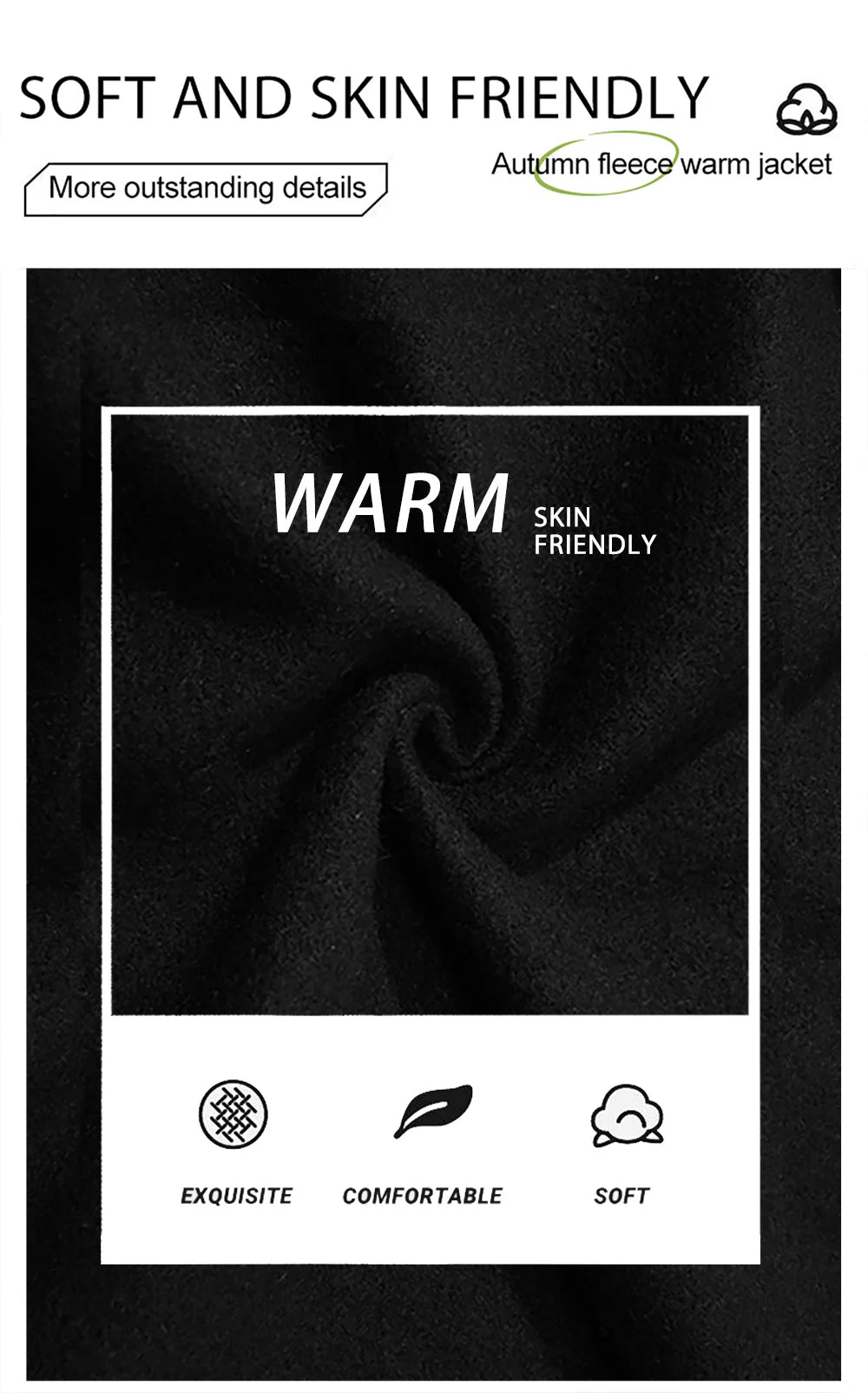 Black White Jacket Coats 5XL Loose Oversized Casual Wear for Men and Women - Baseball Street Coat, Warm Fleece Jackets