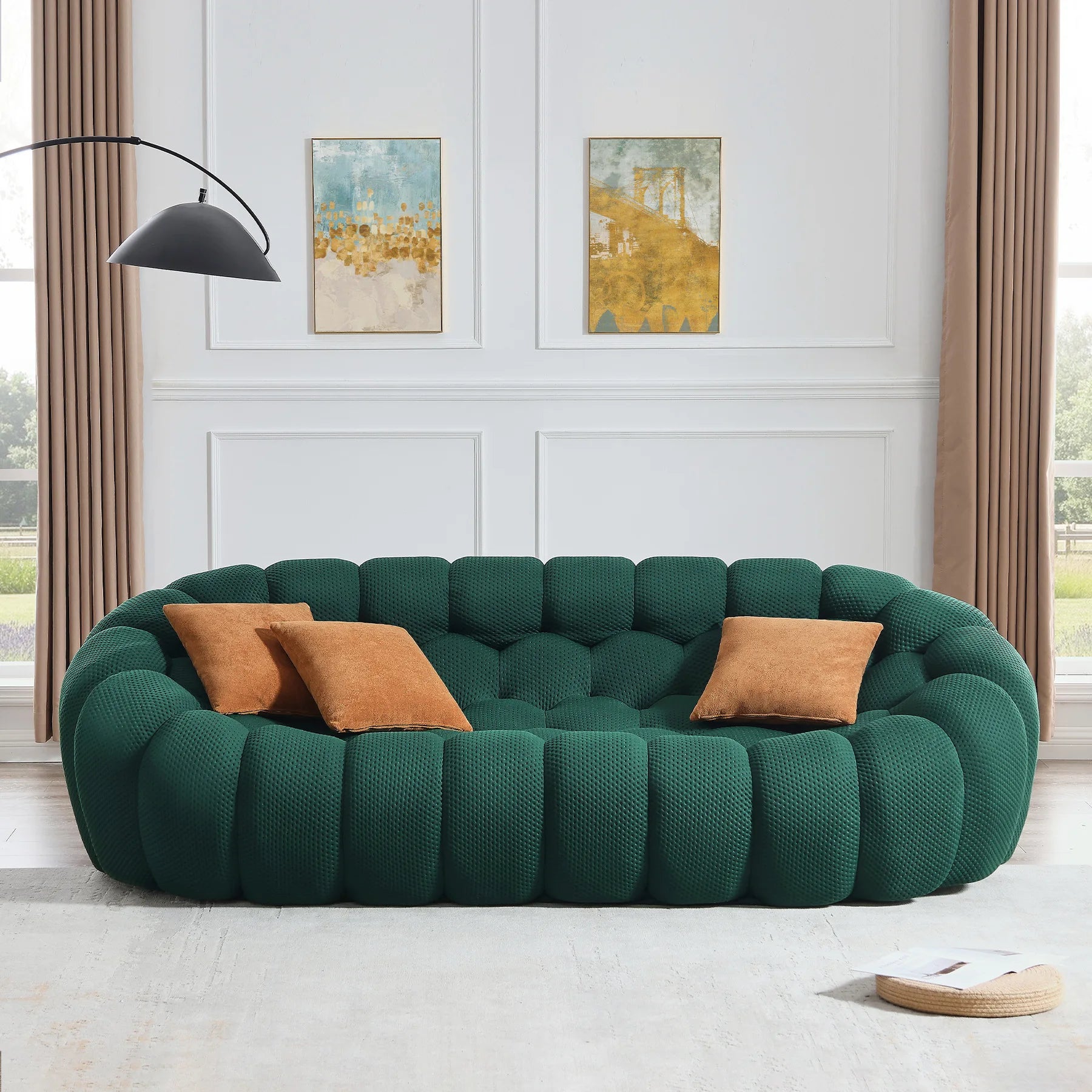 Minimalist compression sofa Rochburg