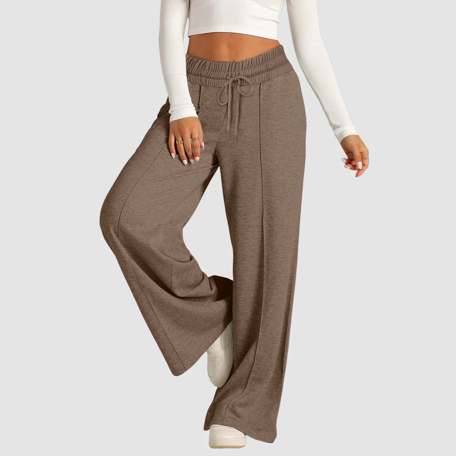 Tie Pants for Women Summer Casual Loose Wide Leg Trousers Jumpsuit Casual Spaghetti Strap Stretchy Long Pant Sports Sweatpants