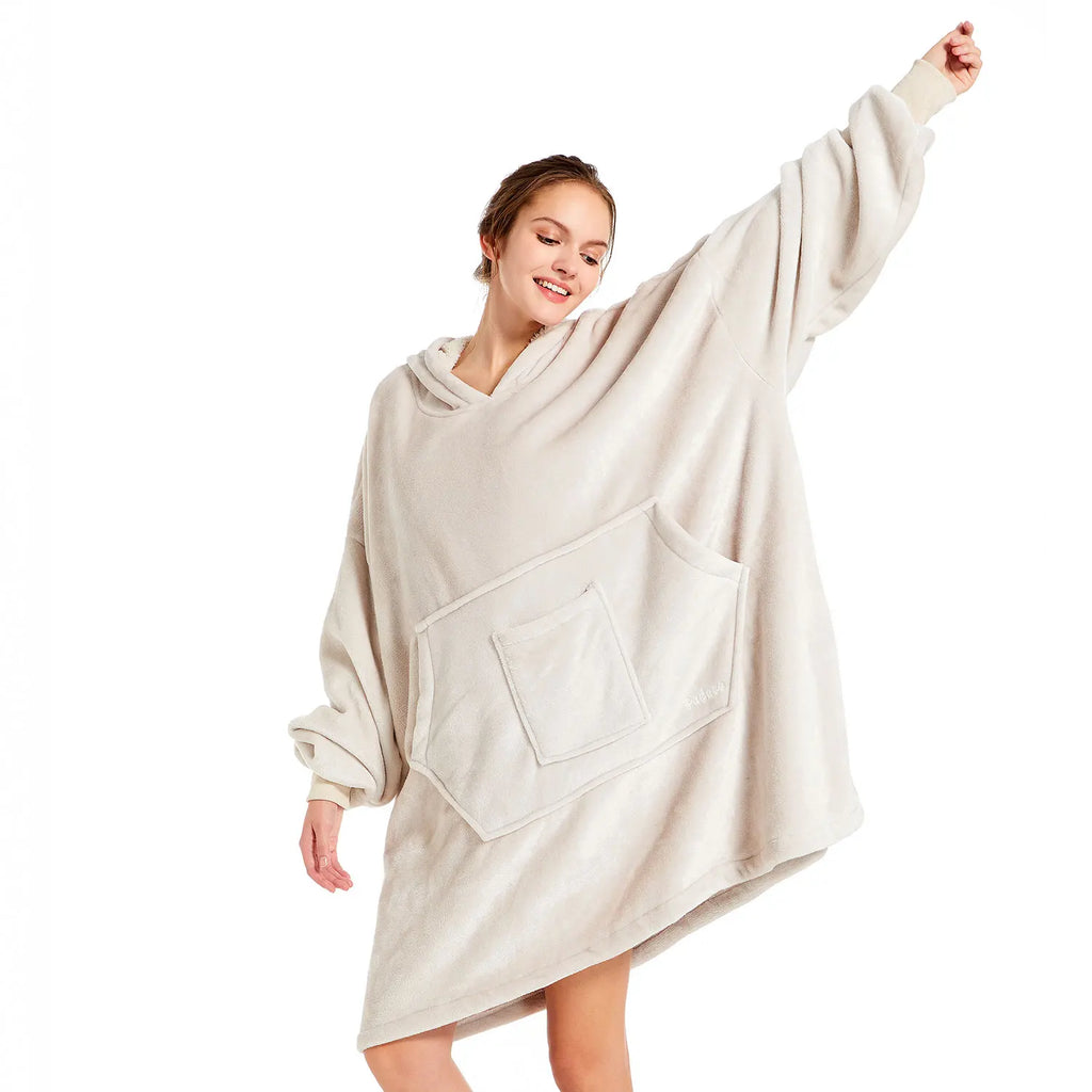 Women's winter warmable blanket