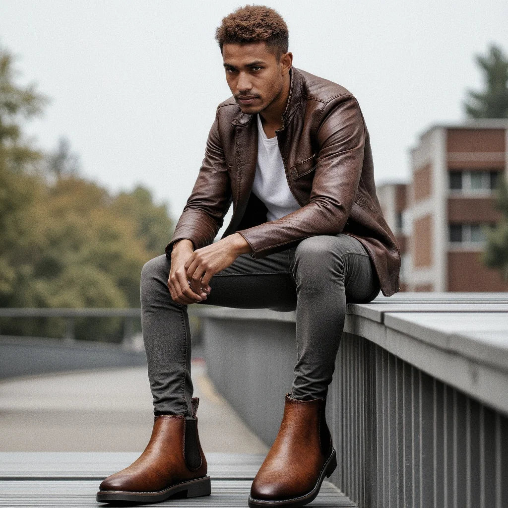 Men Boots Retro Brand