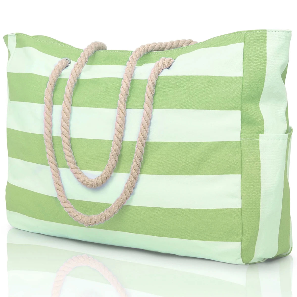 Striped zipper outer bag for outdoor travel and vacation, waterproof